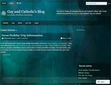 Tablet Screenshot of gayandcatholic.wordpress.com