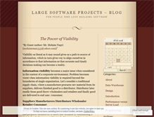 Tablet Screenshot of largesoftwareprojects.wordpress.com