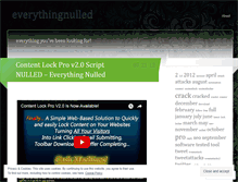 Tablet Screenshot of everythingnulled.wordpress.com