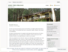 Tablet Screenshot of emlythestrange.wordpress.com