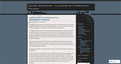 Desktop Screenshot of decadadecadente.wordpress.com