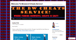 Desktop Screenshot of binweevilcheatsservice.wordpress.com