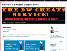 Tablet Screenshot of binweevilcheatsservice.wordpress.com