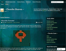 Tablet Screenshot of chocoboh.wordpress.com