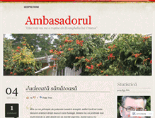 Tablet Screenshot of ambasadorul.wordpress.com