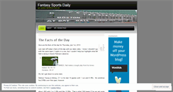 Desktop Screenshot of fantasysportsdaily.wordpress.com