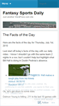 Mobile Screenshot of fantasysportsdaily.wordpress.com