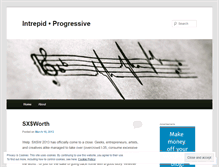 Tablet Screenshot of intrepidprogressive.wordpress.com