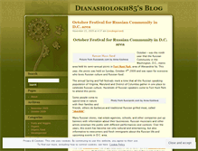 Tablet Screenshot of dianasholokh85.wordpress.com
