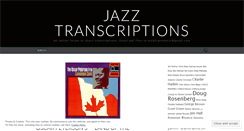 Desktop Screenshot of jazztranscriptions.wordpress.com