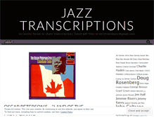 Tablet Screenshot of jazztranscriptions.wordpress.com