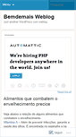 Mobile Screenshot of bemdemais.wordpress.com