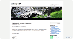 Desktop Screenshot of andrewpoi07.wordpress.com