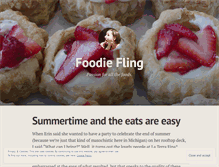 Tablet Screenshot of foodiefling.wordpress.com