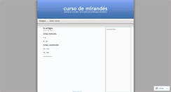 Desktop Screenshot of cursodemirandes.wordpress.com