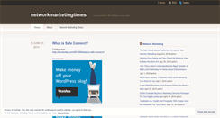 Desktop Screenshot of networkmarketingtimes.wordpress.com