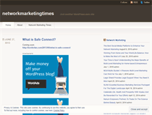 Tablet Screenshot of networkmarketingtimes.wordpress.com