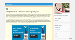 Desktop Screenshot of burungkicauan.wordpress.com