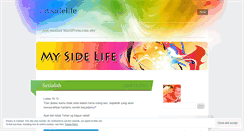Desktop Screenshot of mysidelife.wordpress.com
