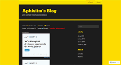 Desktop Screenshot of aphisitm.wordpress.com