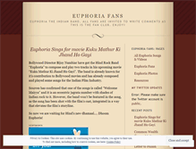 Tablet Screenshot of euphoriafans.wordpress.com