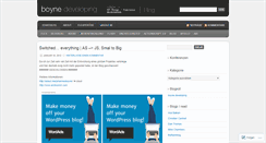 Desktop Screenshot of boynedeveloping.wordpress.com