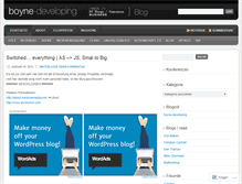 Tablet Screenshot of boynedeveloping.wordpress.com