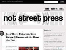 Tablet Screenshot of notstreetpress.wordpress.com