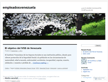 Tablet Screenshot of empleadosvenezuela.wordpress.com