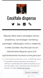 Mobile Screenshot of encefalodisperso.wordpress.com