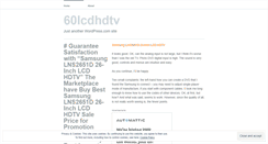 Desktop Screenshot of 60lcdhdtv.wordpress.com