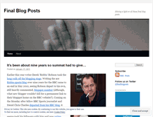 Tablet Screenshot of finalblogposts.wordpress.com