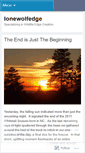 Mobile Screenshot of lonewolfedge.wordpress.com