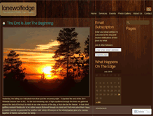 Tablet Screenshot of lonewolfedge.wordpress.com