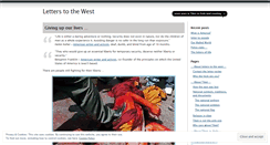 Desktop Screenshot of letterstowest.wordpress.com
