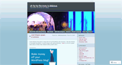 Desktop Screenshot of deliciousirony.wordpress.com