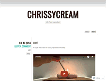 Tablet Screenshot of chrissycream.wordpress.com