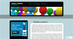 Desktop Screenshot of cliquecoletivo.wordpress.com