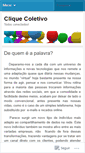 Mobile Screenshot of cliquecoletivo.wordpress.com