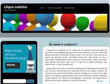 Tablet Screenshot of cliquecoletivo.wordpress.com