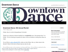 Tablet Screenshot of downtowndancepa.wordpress.com