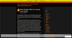 Desktop Screenshot of myfavarticles.wordpress.com