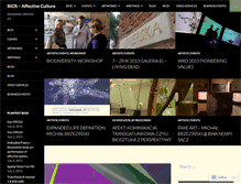 Tablet Screenshot of biocultureartlab.wordpress.com