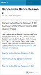 Mobile Screenshot of danceindiadanceseason3.wordpress.com