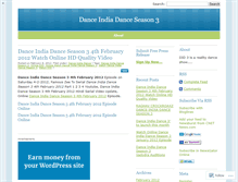 Tablet Screenshot of danceindiadanceseason3.wordpress.com