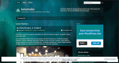 Desktop Screenshot of katsatsaka.wordpress.com
