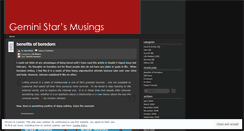 Desktop Screenshot of geministar.wordpress.com