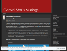 Tablet Screenshot of geministar.wordpress.com