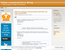 Tablet Screenshot of edsacommunity.wordpress.com