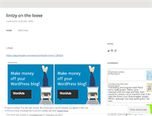 Tablet Screenshot of lintzlaura.wordpress.com